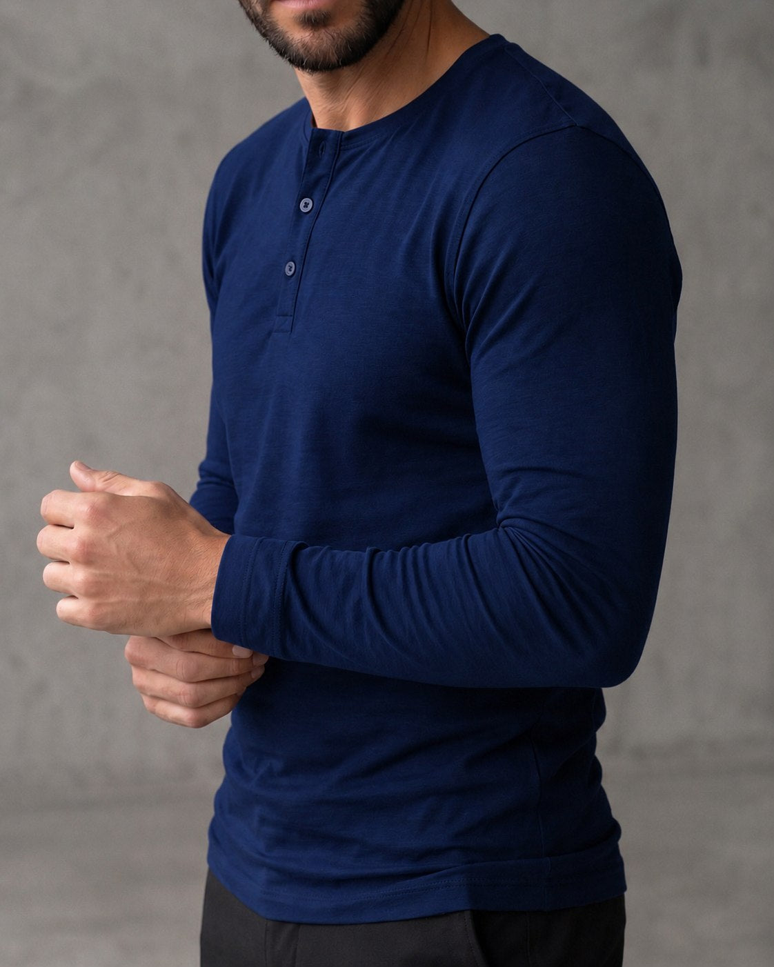 Blusa Henley de Manga Longa em Algodão Egípcio - Legacy