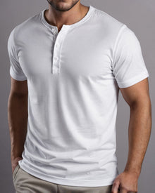 Camiseta Henley de Algodão Egípcio - Luxor