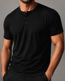 Camiseta Henley de Algodão Egípcio - Luxor