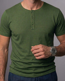 Camiseta Henley de Algodão Egípcio - Luxor