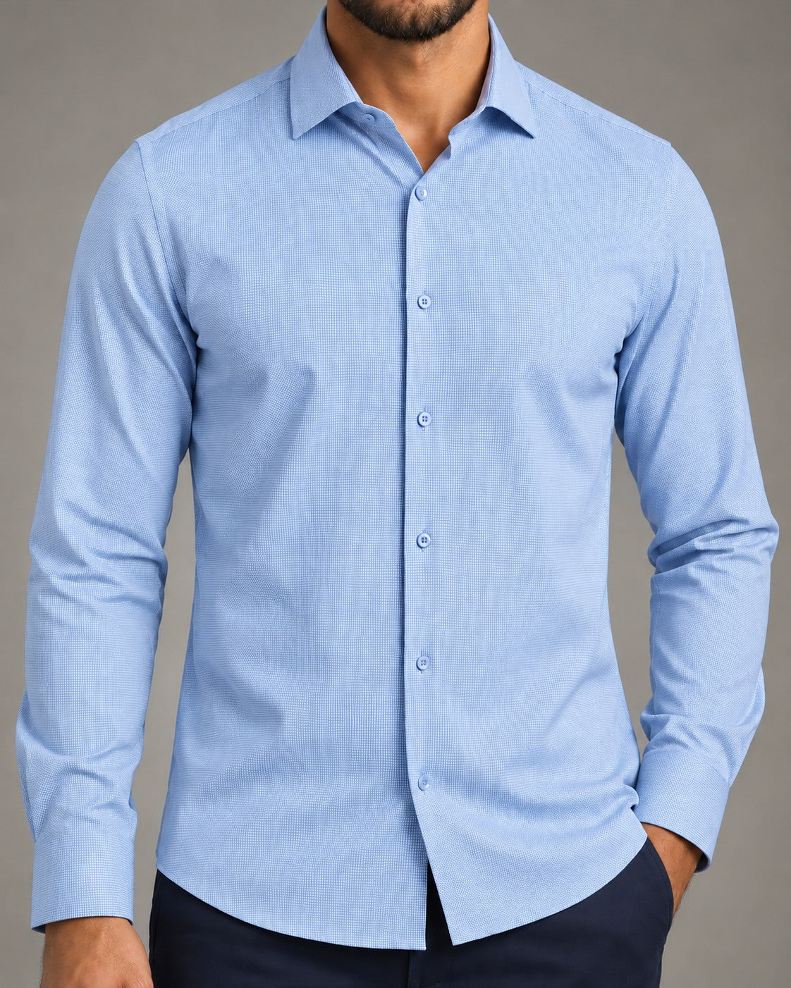 Camisa Social Maquinetada Bambu — Noble One