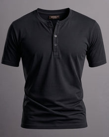 Camiseta Henley de Algodão Egípcio - Luxor