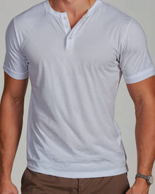Camiseta Henley de Algodão Egípcio - Luxor