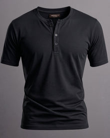 Camiseta Henley de Algodão Egípcio - Luxor
