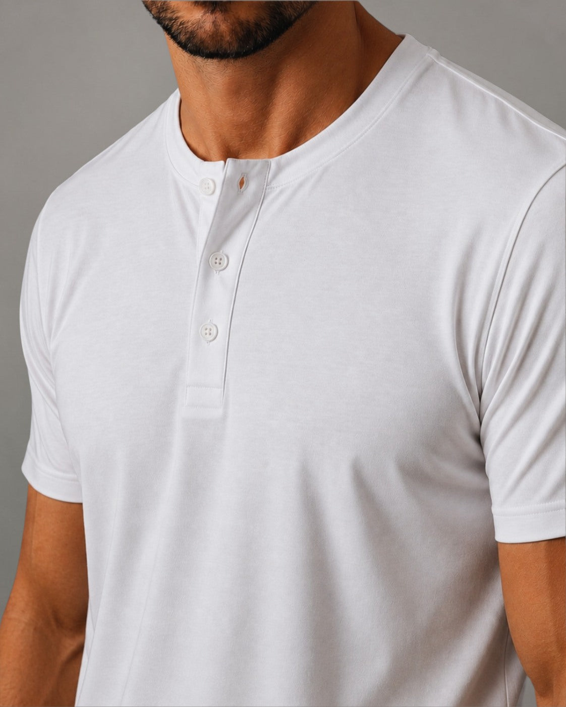 Camiseta Henley de Algodão Egípcio - Luxor