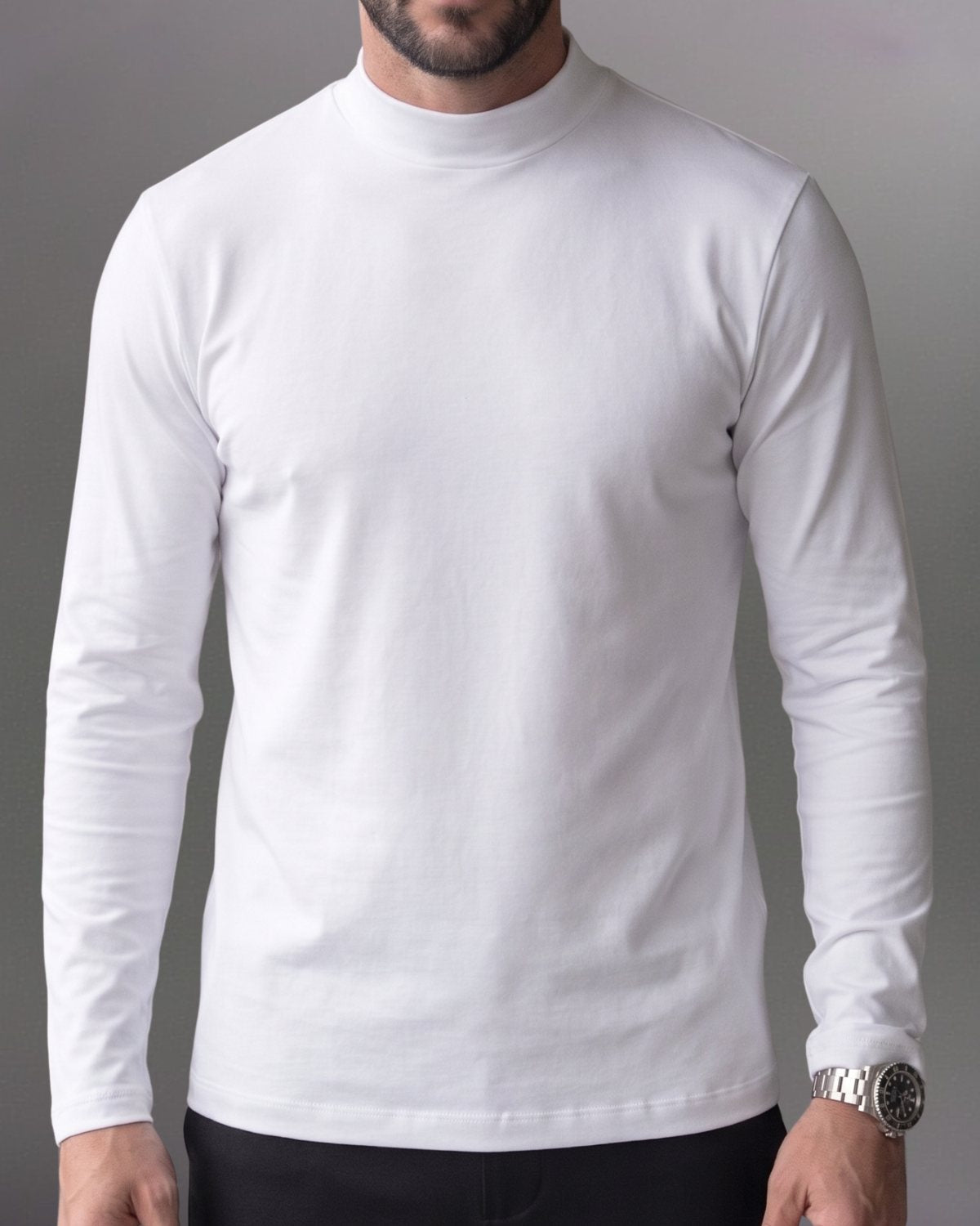 Kit 3x Blusa de Gola Alta em Algodão Egípcio - Egypt - R$ 159,00 cada