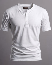 Camiseta Henley de Algodão Egípcio - Luxor