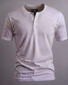 Camiseta Henley de Algodão Egípcio - Luxor