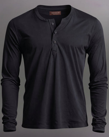 Kit 3x Blusa Henley de Manga Longa em Algodão Egípcio - Legacy - R$ 172,00 cada