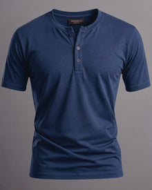 Camiseta Henley de Algodão Egípcio - Luxor