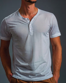 Camiseta Henley de Algodão Egípcio - Vanguard