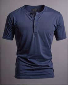 Camiseta Henley de Algodão Egípcio - Luxor