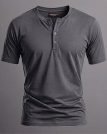 Camiseta Henley de Algodão Egípcio - Luxor