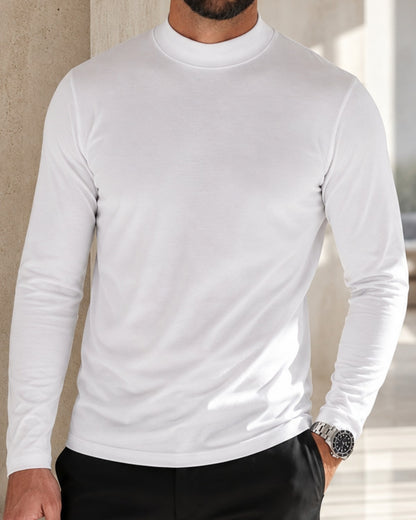 Kit 3x Blusa de Gola Alta e Manga Longa em Algodão Egípcio - Egypt - R$ 149,00 cada