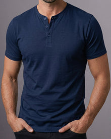 Camiseta Henley de Algodão Egípcio - Luxor