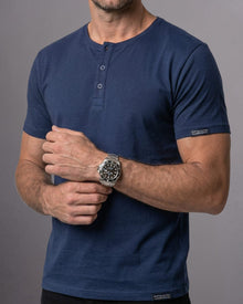 Camiseta Henley de Algodão Egípcio - Luxor