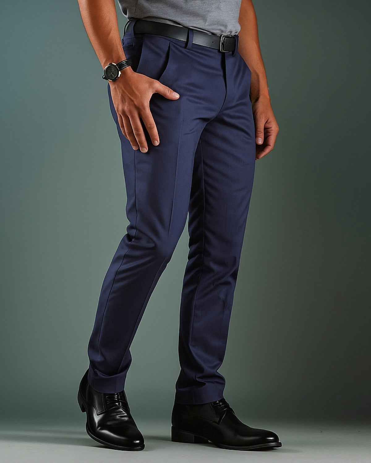 Calça de Alfaiataria SlimFit de Sarja Premium e Elastano - Regent