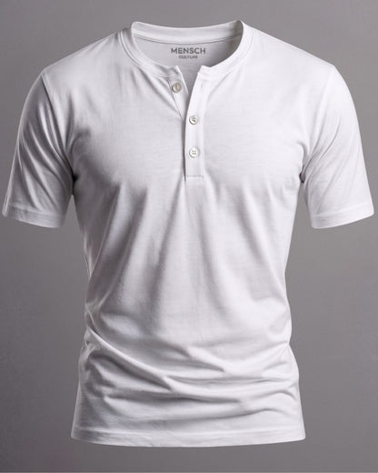 Camiseta Henley de Algodão Egípcio - Luxor