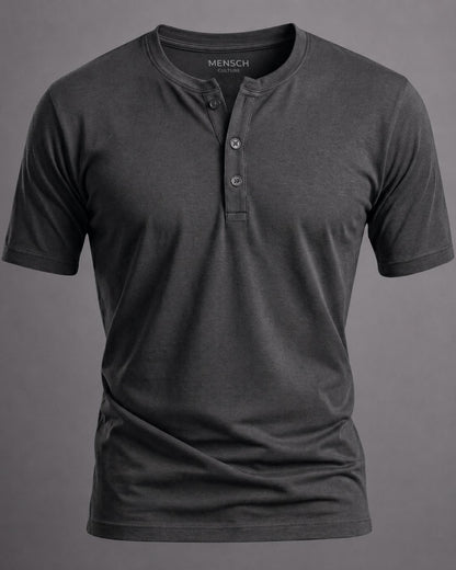 Camiseta Henley de Algodão Egípcio - Luxor