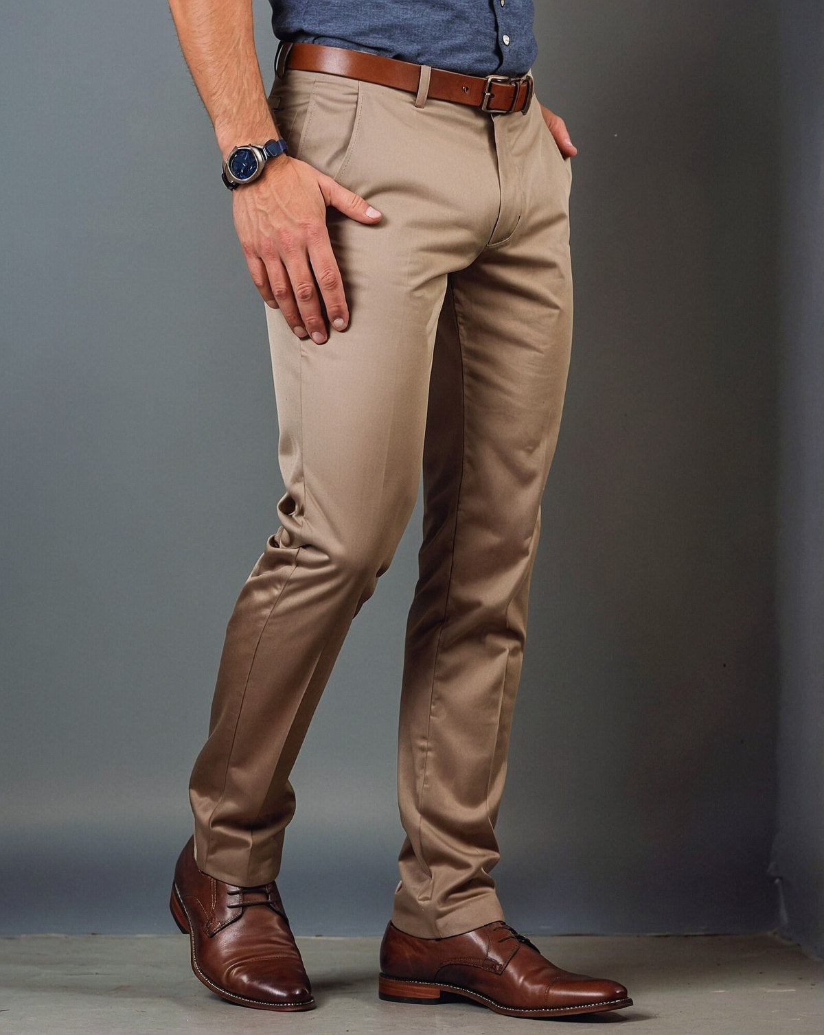 Calça de Alfaiataria SlimFit de Sarja Premium e Elastano - Regent