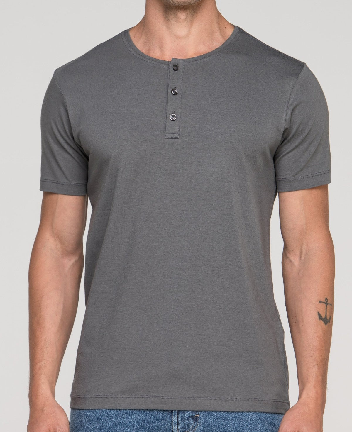 Camiseta Henley de Algodão Egípcio - Luxor