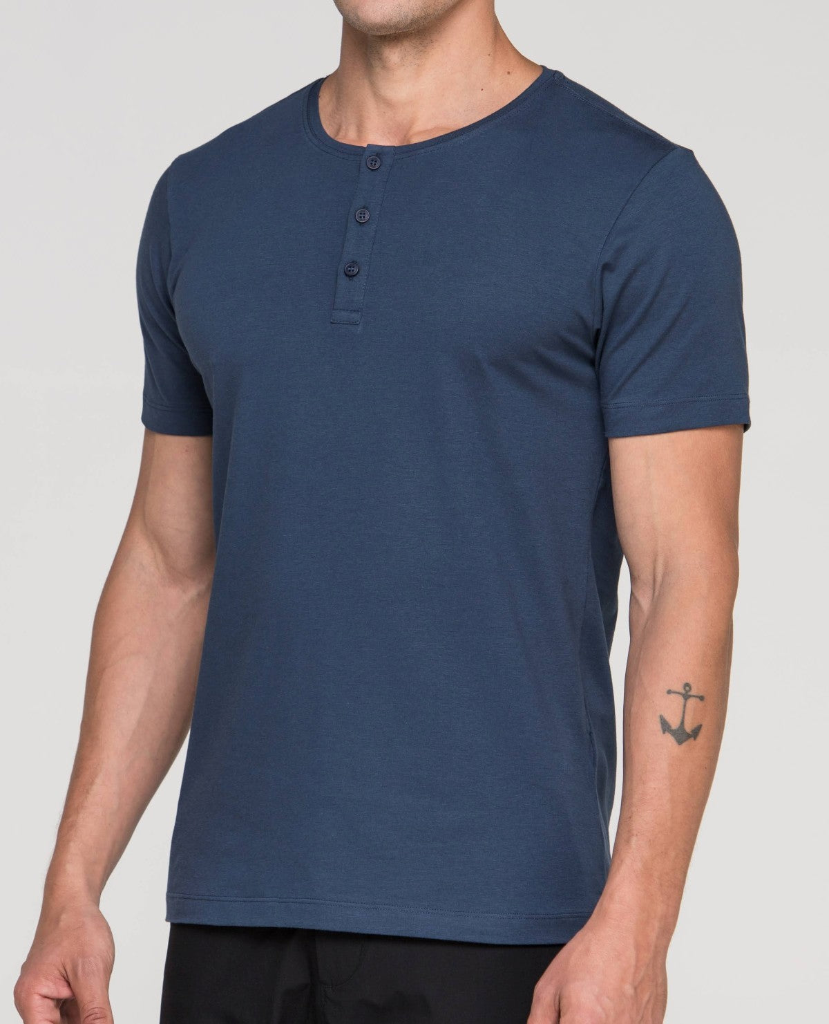 Camiseta Henley de Algodão Egípcio - Luxor