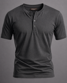 Camiseta Henley de Algodão Egípcio - Luxor