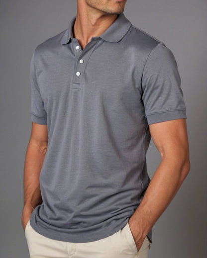Camisa Polo Piquet de Algodão Pima Peruano com Elastano - TruePima