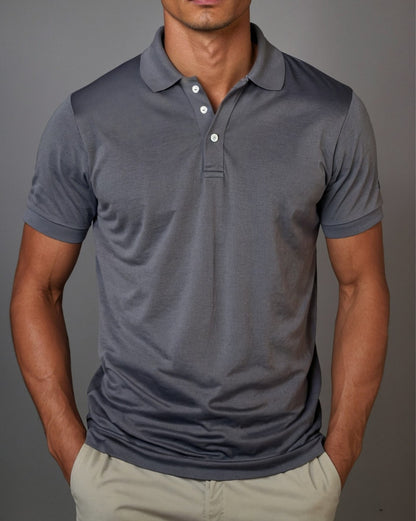 Camisa Polo Piquet de Algodão Pima Peruano com Elastano - TruePima