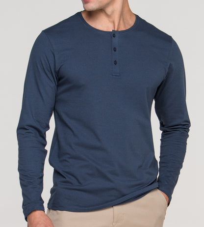 Blusa Henley de Manga Longa em Algodão Egípcio - Legacy