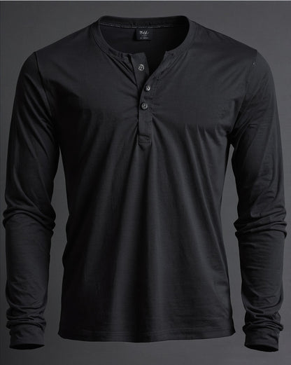 Blusa Henley de Manga Longa em Algodão Egípcio - Legacy