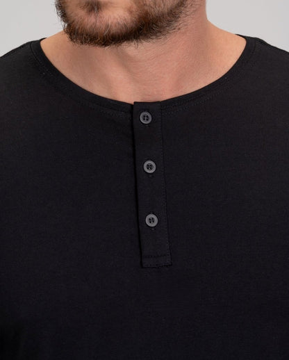 Blusa Henley de Manga Longa em Algodão Egípcio - Legacy