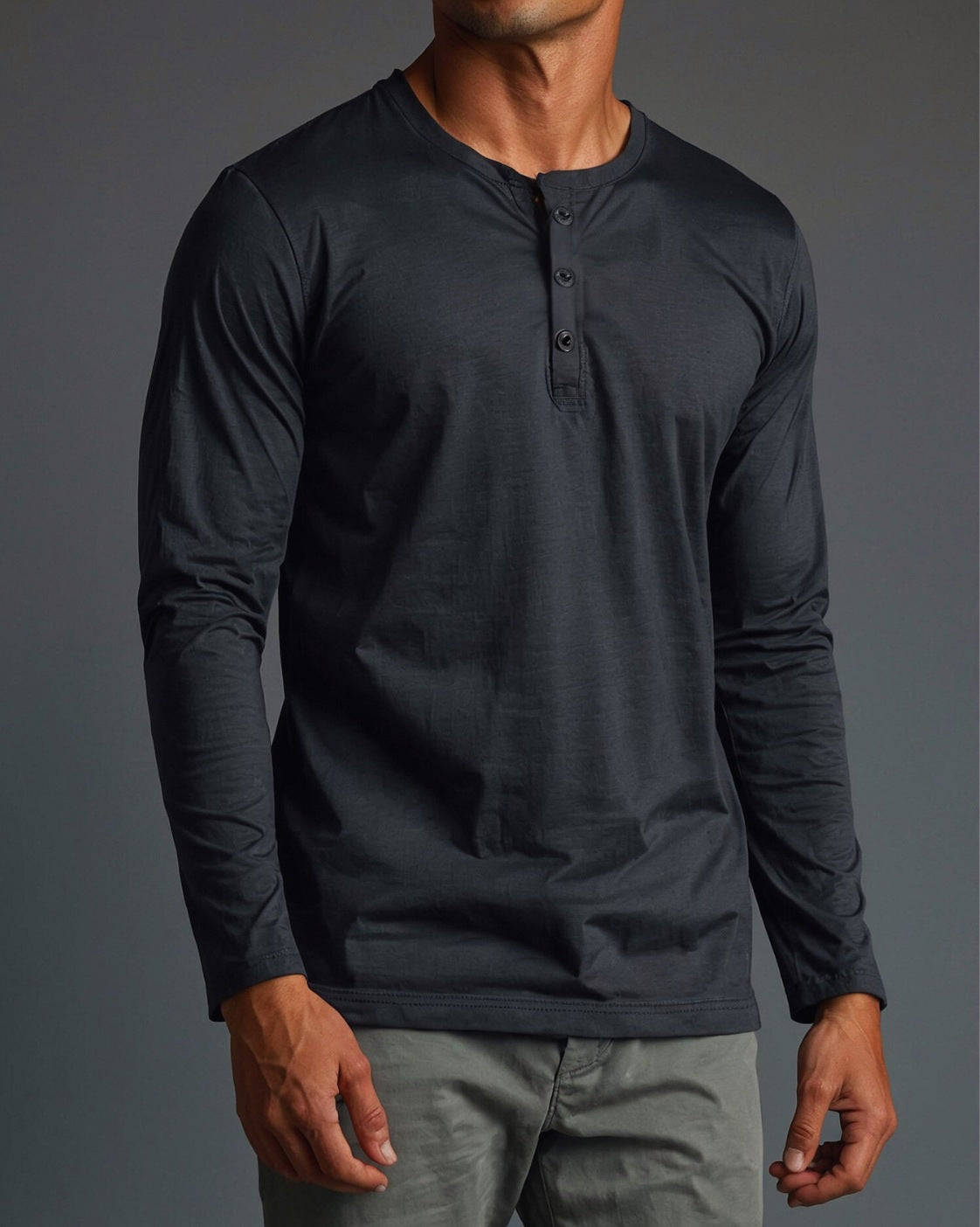 Blusa Henley de Manga Longa em Algodão Egípcio - Legacy