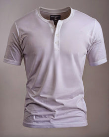 Camiseta Henley de Algodão Egípcio - Luxor