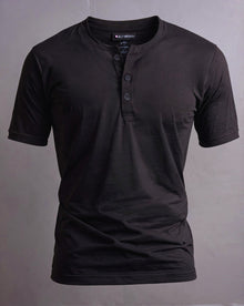 Camiseta Henley de Algodão Egípcio - Luxor