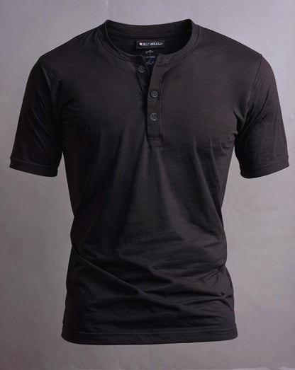 Camiseta Henley de Algodão Egípcio - Luxor