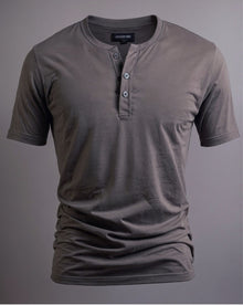 Camiseta Henley de Algodão Egípcio - Luxor