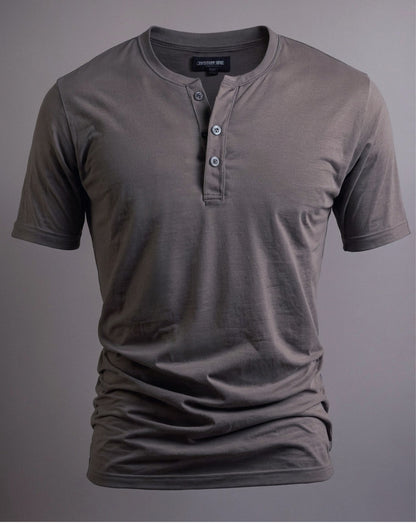 Camiseta Henley de Algodão Egípcio - Luxor