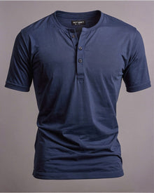 Camiseta Henley de Algodão Egípcio - Luxor