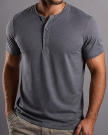 Camiseta Henley de Algodão Egípcio - Luxor