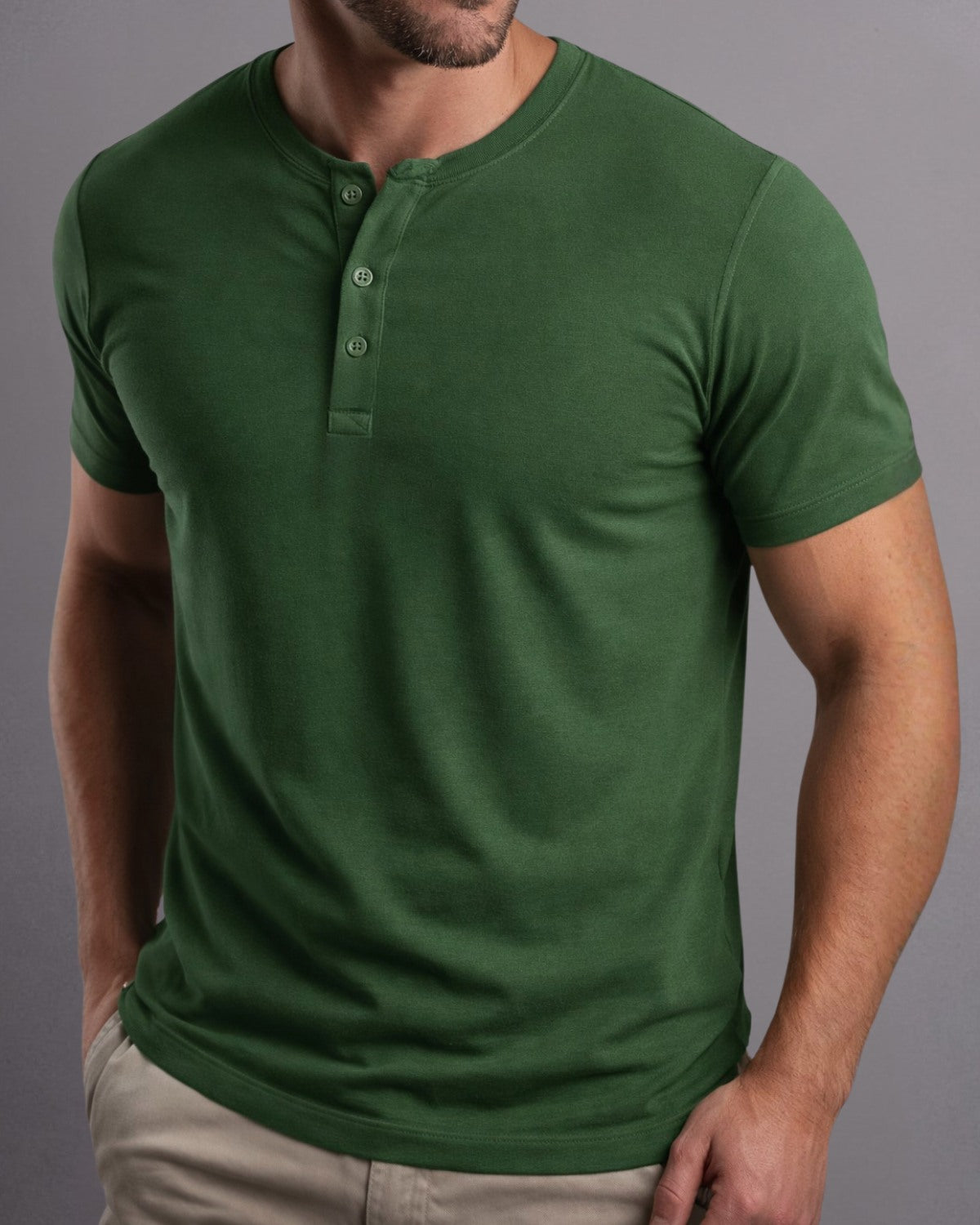 Camiseta Henley de Algodão Egípcio - Luxor