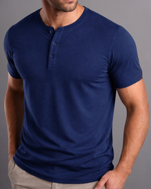 Camiseta Henley de Algodão Egípcio - Luxor