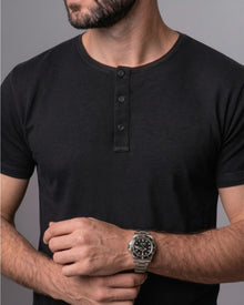 Camiseta Henley de Algodão Egípcio - Luxor