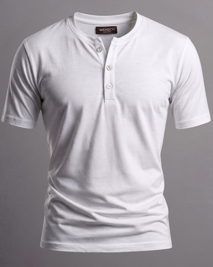 Camiseta Henley de Algodão Egípcio - Luxor