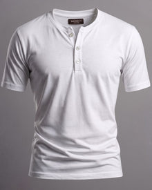 Camiseta Henley de Algodão Egípcio - Luxor
