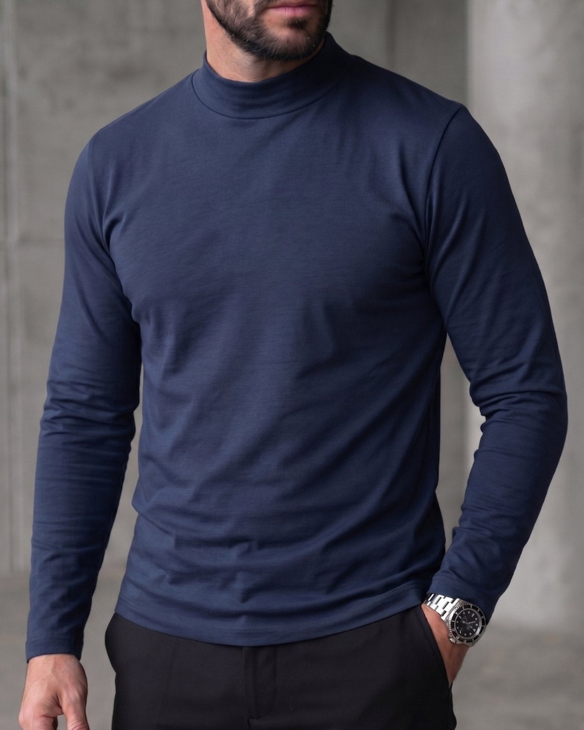Kit 3x Blusa de Gola Alta em Algodão Egípcio - Egypt - R$ 159,00 cada