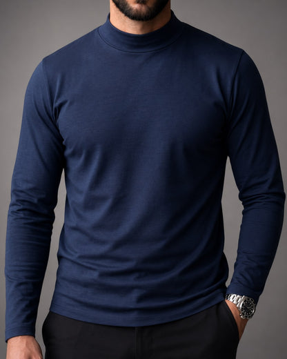 Blusa de Gola Alta em Algodão Egípcio - Egypt