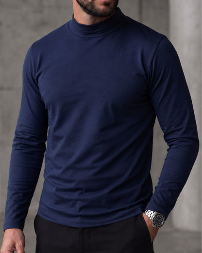 Blusa de Gola Alta em Algodão Egípcio - Egypt