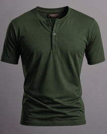 Camiseta Henley de Algodão Egípcio - Luxor