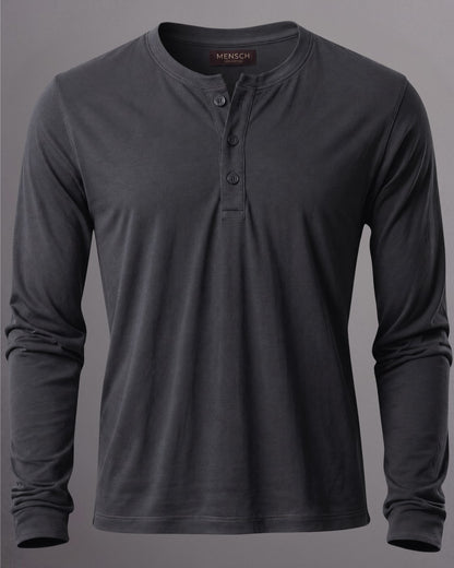 Kit 3x Blusa Henley de Manga Longa em Algodão Egípcio - Legacy - R$ 172,00 cada